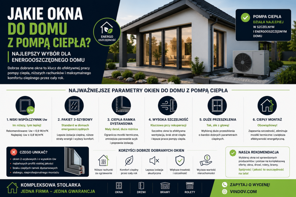 okna do pompy ciepła jakie okna energooszczędne okna 3 szybowe do domu najlepsze okna do nowego domu okna do domu energooszczędnego