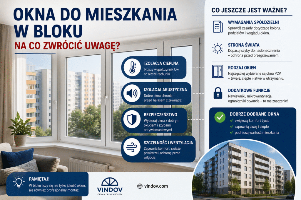 okna do mieszkania w bloku okna PCV w bloku izolacja akustyczna okien
