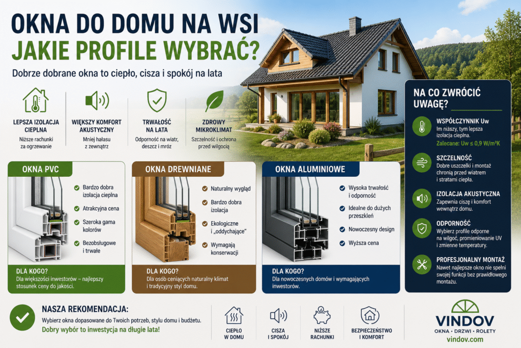 jakie okna na wieś okna pvc czy drewniane profile okienne jakie wybrać okna do domu jednorodzinnego